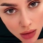 Hot model gives a blowjob and gets a load on a pretty face Dirty talk