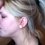 Slutty Amateur Cum in Mouth Deep Throat Swallows Sucking Big Cock