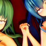 Sanae Tenshi Ero-MMD Synchronized Sex!