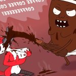 Coffee Bean fills Margaret up with coffee by Catninjaxd on Newgrounds