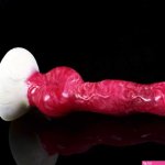 Realistic Dog Wolf Penis Shaped Liquid Silicone Animal Dildo 8 inch