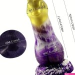 7.87in New Strange Shaped Horse Silicone Cock Dildo Simulation Penis T