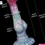 Long Horse Dildo Huge Knot Petal Shape Glans Alien Cock