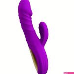 8.8in Heating Vibrating Soft Silicone Dildo Vibrator For Adult Female