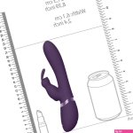Shop 8.39-inch Shots Silicone Purple Rechargeable Rabbit Vibrator Peaches and Screams