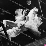 crp-06629 1960 sexy babe burlesque dancer half naked in bed film Too H