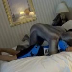 Zentai croc overpowers masked barefoot cyclist
