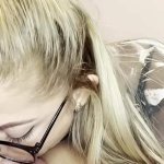 Beautiful blonde latina small cock hard deep throat blowjob