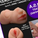 3 in 1 POCKET PUSSY-Male-Masturbators-Stroker-Realistic-ORAL-VAGINA-ANAL Trina