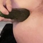 Anal training session big carrot and zucchini