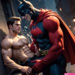 Anal Sex Batman Fucks Robin Muscular Batmobile AI Gay Porn