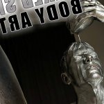 Became a Naked Silver Man: Body art silver paint