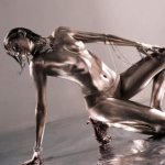 Silver Bodypaint Photoshoot 1 by theuslandory on DeviantArt