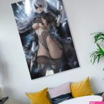 : Nier Automata Poster Sexy Nier Automata Poster 2b Nier Automata Poster Sexy Sexy Anime Poster Decorative Painting Canvas Wall Art Living Room Posters Bedroom Painting 20x30inch50x75cm 75.0