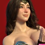 Wonder Woman Rude Frog 3D DC