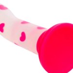 Glow Stick Heart Suction Cup Dildo
