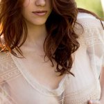 Elizabeth Marxs squeezes yummy boobs on the lawn