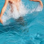 Nude Woman Swimming Image Photo Free Trial