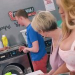 Horny MILFs DEVOUR DICK At The Laundromat!