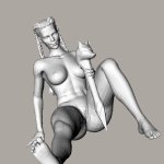 Apex Legends Loba NSFW LowPoly STL File for Cults