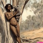 Young Australian dark skin Aboriginal woman nude by gffddfghhh on DeviantArt