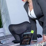Office nerd devoured by big tits MILF boss FULL VIDEO