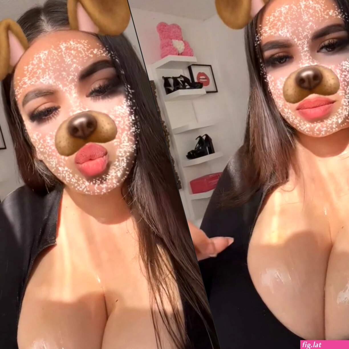 Latina big tits oiled (photos)