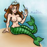 Topless Mermaid by GadaboutNG on Newgrounds