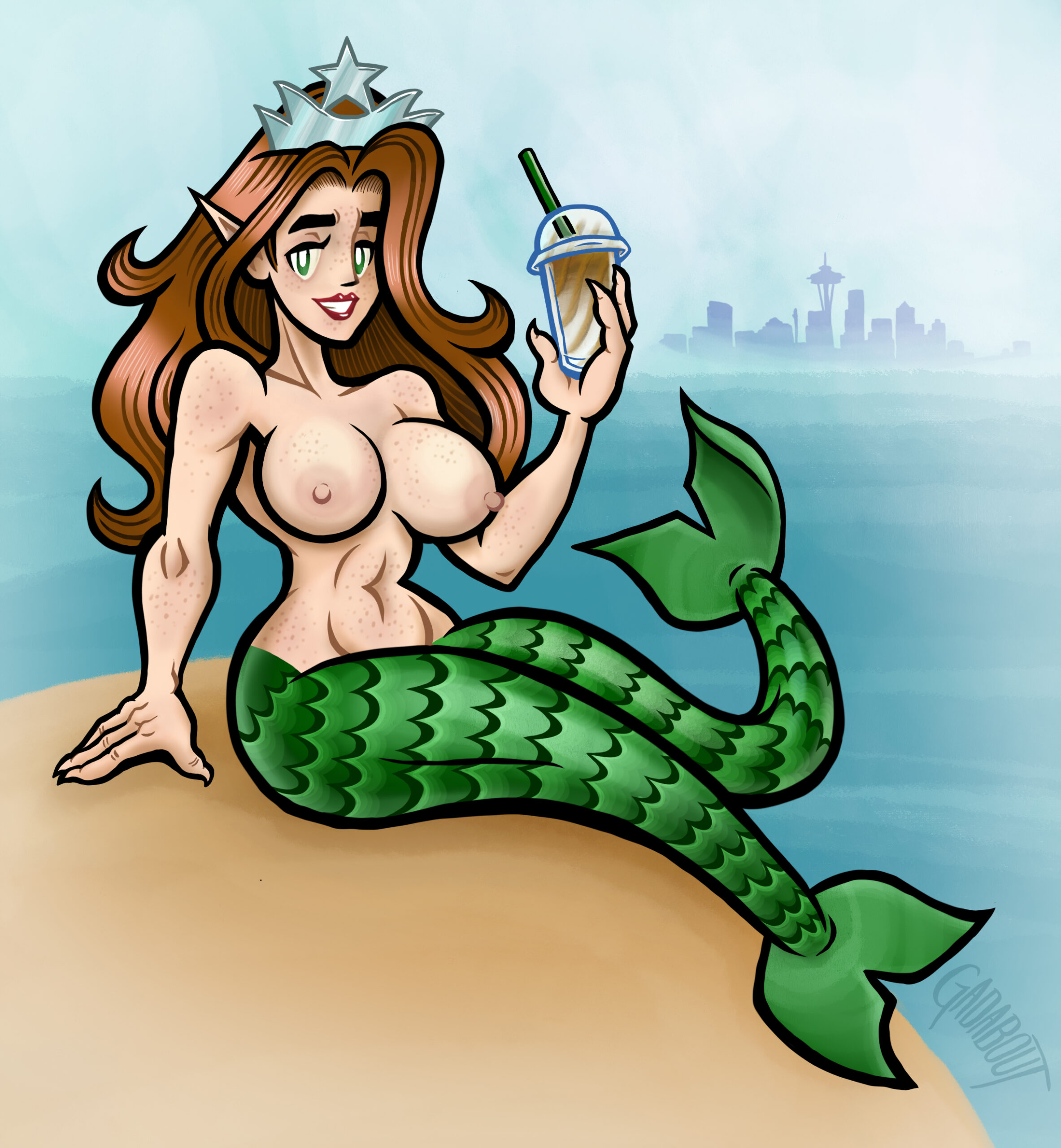 Nude mermaid (photos)