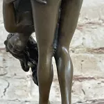 Handmade Signed Original Italian Artist Vitaleh Sexy Woman Bronze Scul