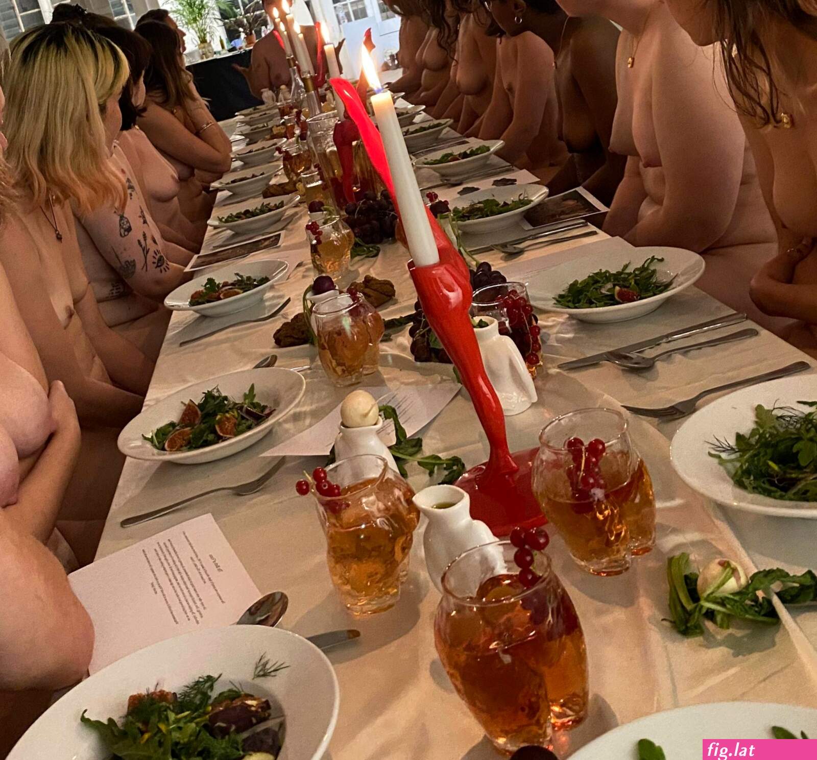 Naked and hard in the dining room (photos)
