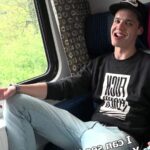 Teenagers fuck on train in 4K