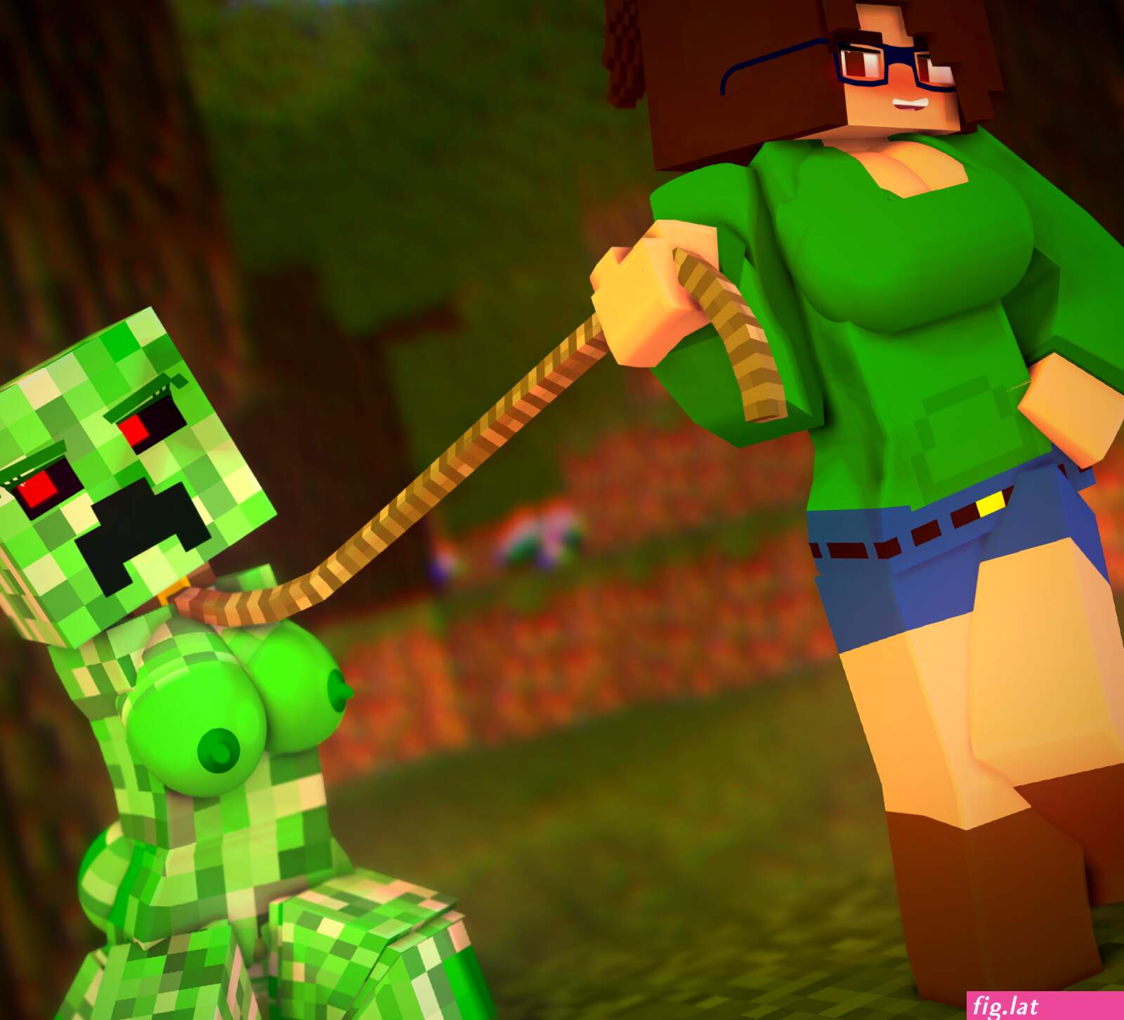 Minecraft porn jenny and creeper (photos)